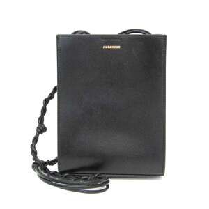 Jil Sander TANGLE SM JSMU853173 Men,Women Leather Pouch,Shoulder Bag Black